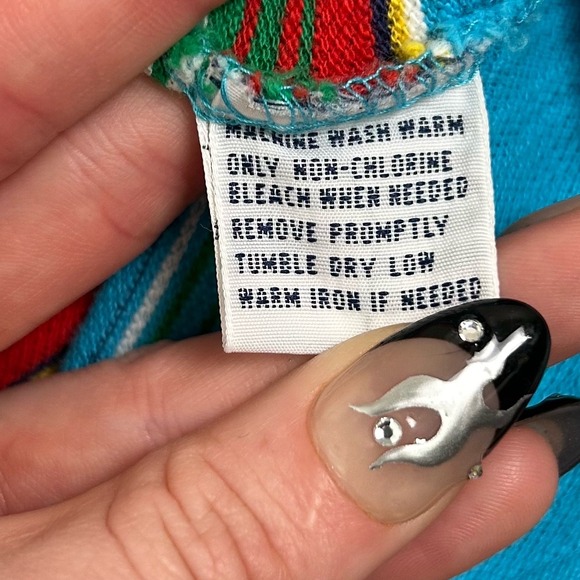 Polo Ralph Lauren Polo Shirt Vintage Size-XXL Blue Striped Short Sleeve Golf - Picture 5 of 9